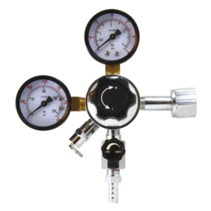 Regulador de CO2 para sistemas dispensadores de bebidas carbonatadas - Con Válvulas de alivio y arresto - CGA-320