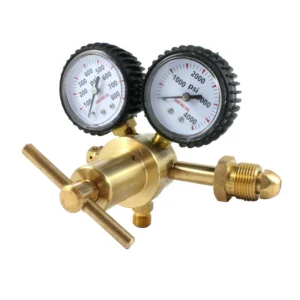 SÜA® - Regulador de Nitrógeno de 0-400 PSI - CGA-580 Inlet - Salida: 1/4" Flare macho