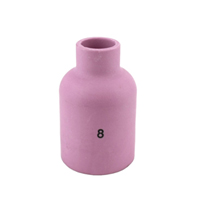 SÜA® - Copa Alumina para Antorchas TIG Series 9/20/25/17/18/26Gas Lens de Diámetro Grande  - #8 (1/2")